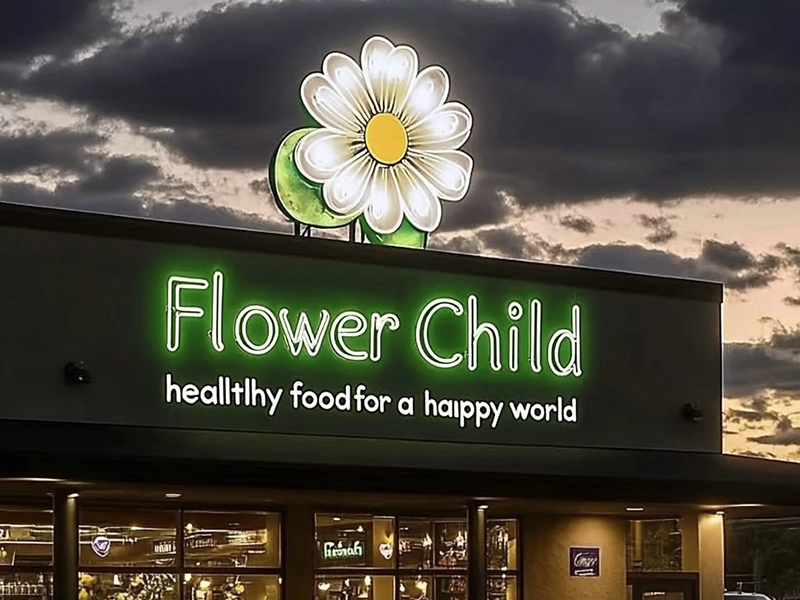 LED Acrylic Faux Neon sign for Restaurant